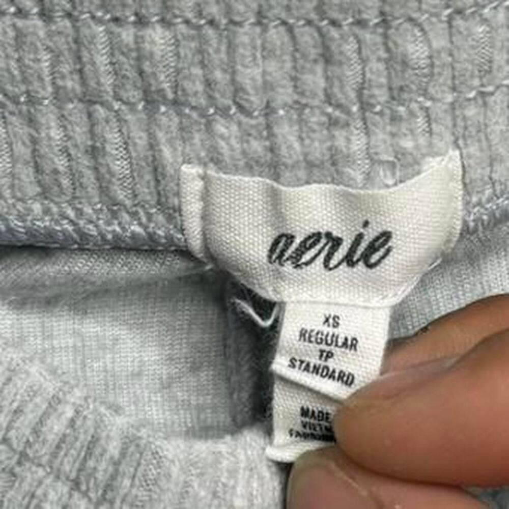 Aerie grey ribbed flare pants Size XS - Picture 6 of 6